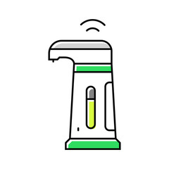 sensor activated soap dispenser color icon vector illustration