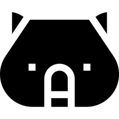 Obraz premium Wombat Vector Icon