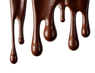 Obraz premium Melted chocolate drips