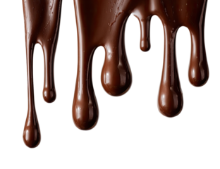 Melted chocolate drips