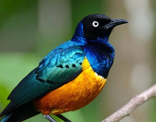 Vibrant bird perched on a branch (1)