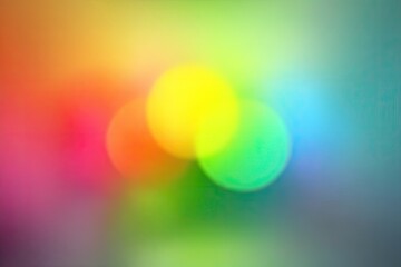 Abstract colorful blurred circles