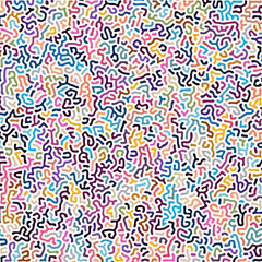 ABSTRACT COLORFUL LINES TURING PATTERN ROUGH DESIGN REACTION DIFFUSION BACKGROUND VECTOR GOOD FOR WALLPAPER, COVER,POSTER 