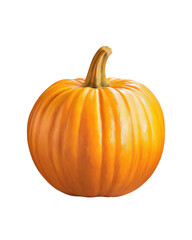 Halloween pumpkin isolated on transparent background