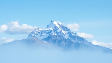 snow covered mountains