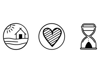 vector illustration of hourglass icon