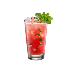 Refreshing Watermelon Cucumber Mint Cocktail in Highball Glass