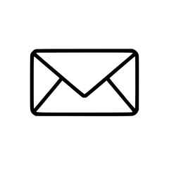 Vector icon of an email envelope symbol.