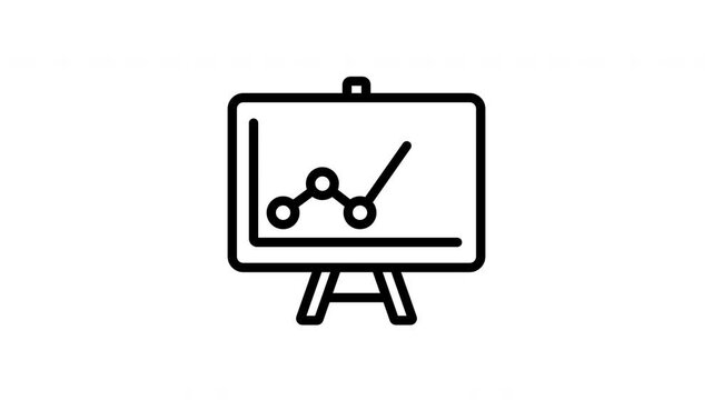 Animated Financial Board Growth Chart 