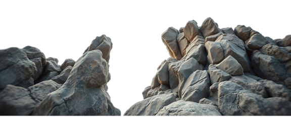 Natural Rock Formation with Watercolor Texture