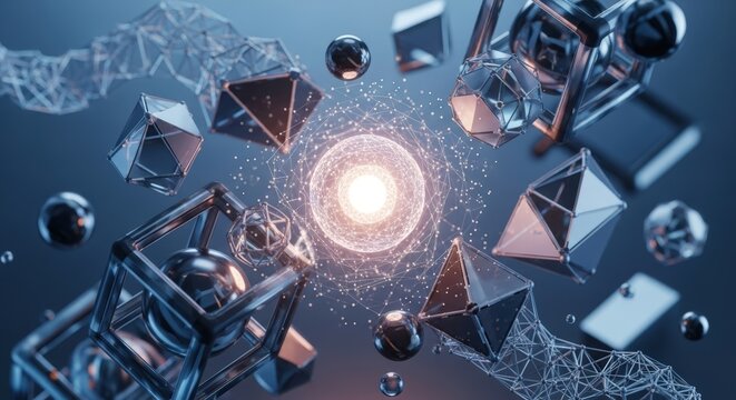 Abstract Concept of Future Workplace Innovation and Knowledge Transfer