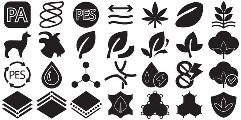 Material composition icon. Vector illustration. EPS 10/AI
