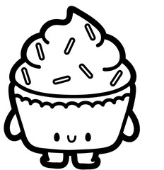 cute cupcake chibi