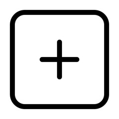 Obraz premium Plus outline icon