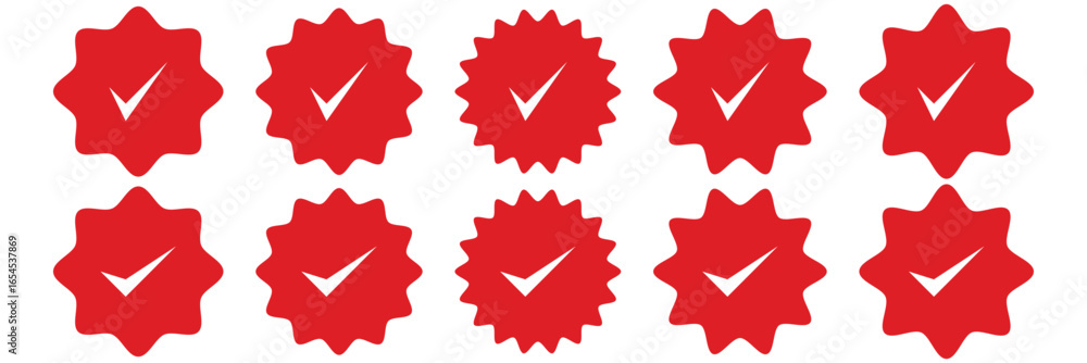 Aufkleber green checkmark, green tick, check mark icon button set. tick mark with checkbox icon. green checkma