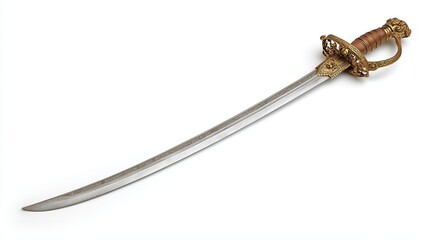 pirate sword on white background