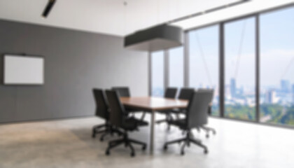 Fototapeta premium Blurry Wallpaper = Modern home and office interiors with stylish furniture and contemporary design