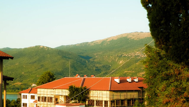 Macedonian architecture, building in Ochrid City.