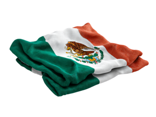  Mexican flag folded neatly PNG