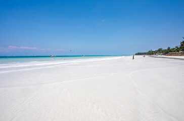 Tropical White Sand Beach in Diani, Kenya