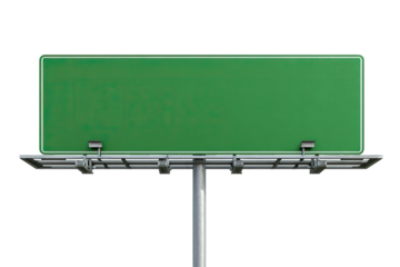 Empty green highway billboard (2)