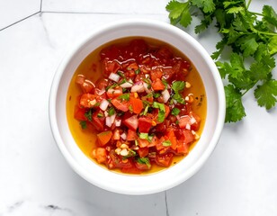 Vibrant Fresh Tomato Salsa Dressing.