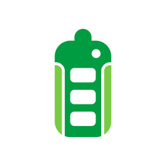 Vehicle Remote Access Icon Vector Illustration Green Version