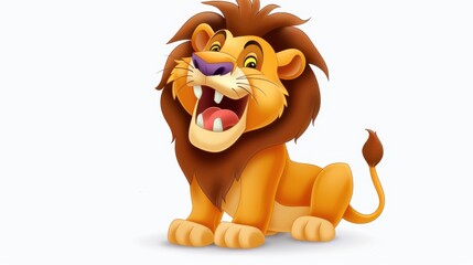 Fun and Furry: Playful Lion Illustrations for Wildlife Art