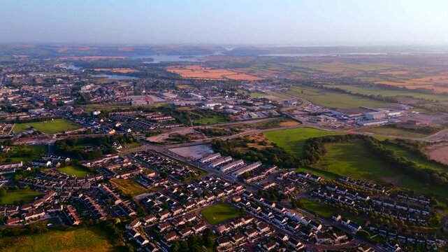 Aerial view of Midleton, Cork, Ireland
