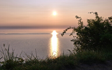 Amazing sunrise ovwer Baltic Sea.