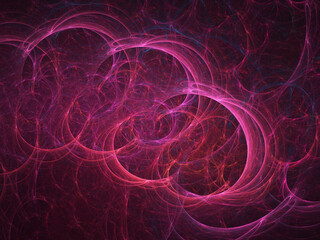 Obraz premium Fractal colored abstract on black background