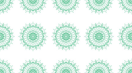 vector set of green floral elements