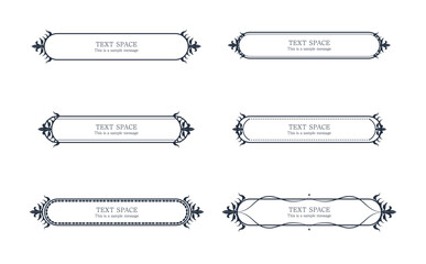 Antique Frame Collection – Vol.2 | Horizontal Oval Frames for Titles, Headings, and Decorative Lines