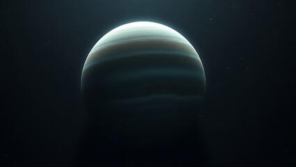 Uranus with mysterious internal heat waves visible through translucent atmosphere.