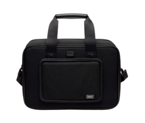 Black laptop briefcase with padded compartment