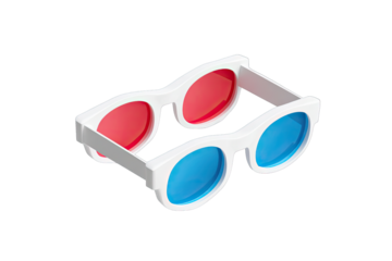3D glasses, isometric view