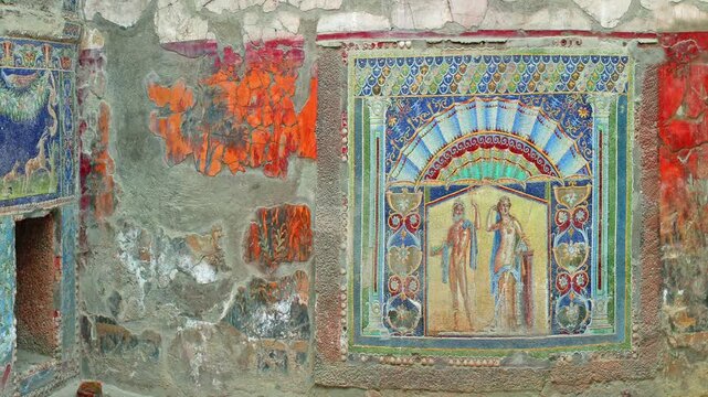 House of the Mosaic of Neptune and Amphitrite, Herculaneum, Italy 