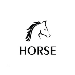 Elegant Horse Logo Symbol Vector