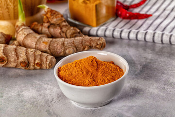 Indian tumeric cumin dry powder