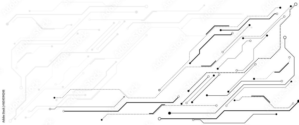 Poster abstract digital technology futuristic internet network speed connection white background. technolog