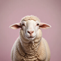 Fototapeta premium sheep with plain background