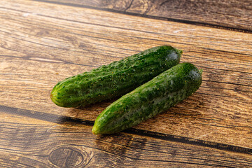 Raw fresh ripe green cucucmbers