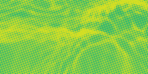 Dots halftone green color pattern gradient texture with technology digital background. Dots pop art comics with nature graphic design. © elliyatun