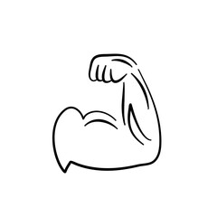 hand muscle silhouette 