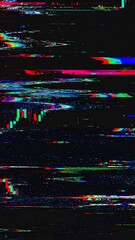 Abstract glitch art, digital distortion