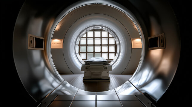 Abstract Geometry of MRI Bore with Rectangular Grid Display