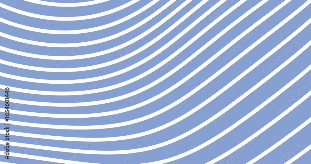 Poster seamless pattern with curvy lines texture on blue background