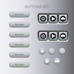 Digital interface buttons design
