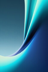 Obraz premium Minimal Glitch-Free Futuristic Gradient in Icy Teal and Midnight Blue, AI