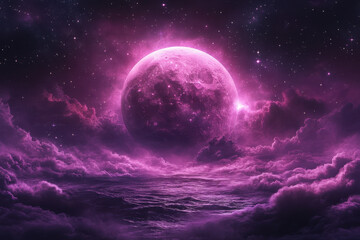 Purple moon wallpapers.